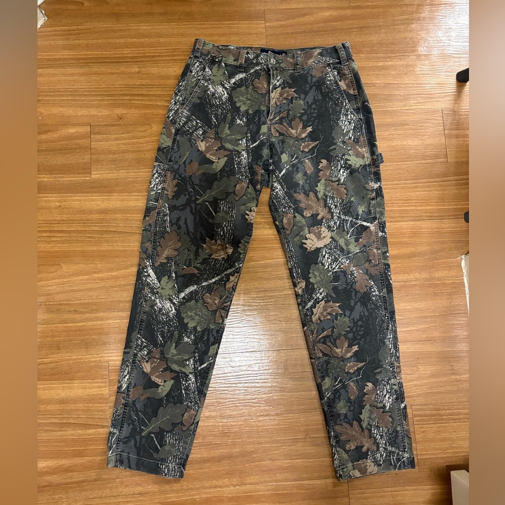 Abercrombie & Fitch Green Camouflage Pants